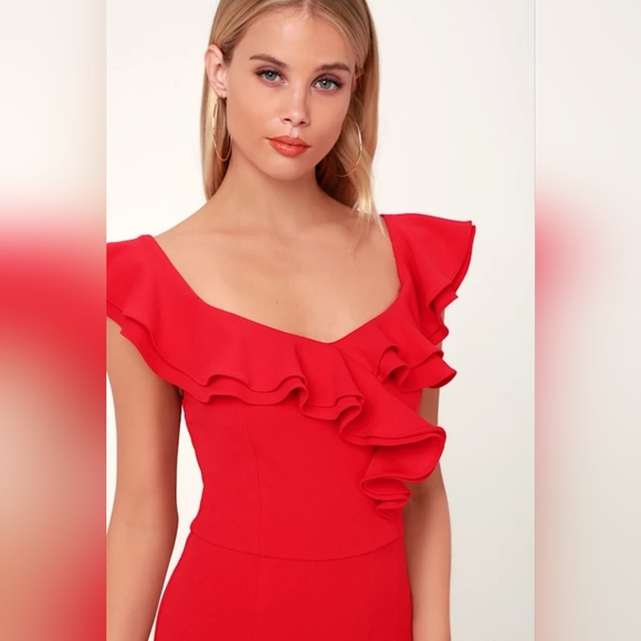 Lulu's Red Sleeveless Dress - Picture 9 of 9